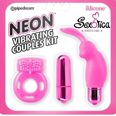 ANILLO NEON VIBRATING COUPLES KIT