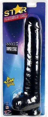 Star Performers Dildo Super Star black .43 cm